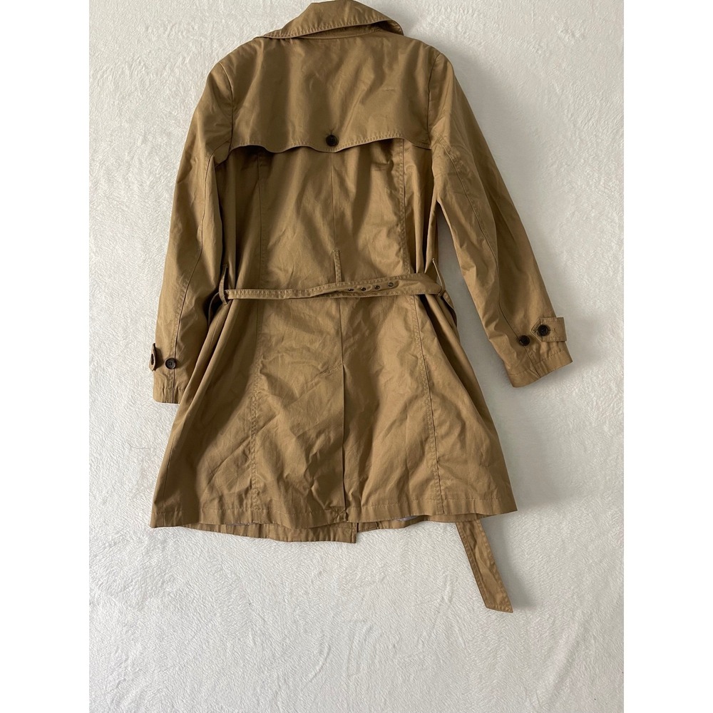Banana Republic Womens Lg Double Breasted Belted Trench Coat Camel Tan - Picture 6 of 6